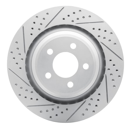 Dynamic Friction Co DFC Geoperformance Rotor - Drilled and Slotted 830-39020L