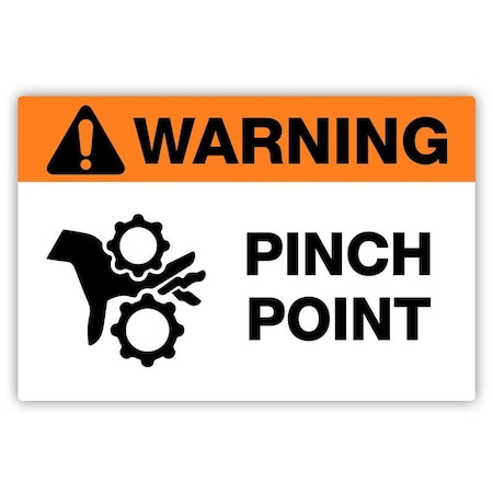 Creative Safety Supply Safety Label, 5 in Height, 3 in Width, Vinyl PL21022-35