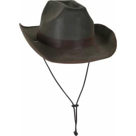 Goldengifts Faux Brown Leather Western Hat, 6PK GO2811897