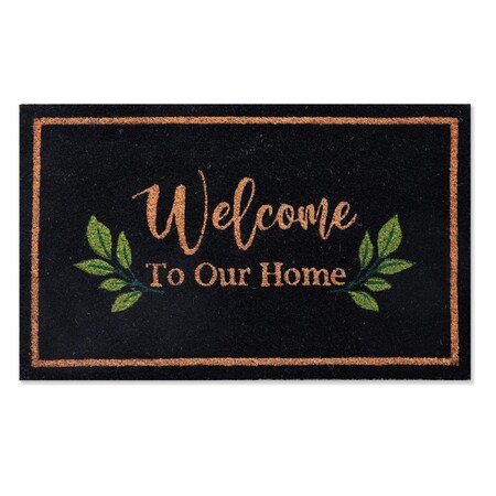 First Concept Home 18 in. W X 30 in. L Multi-Color Coir Door Mat FC-72323