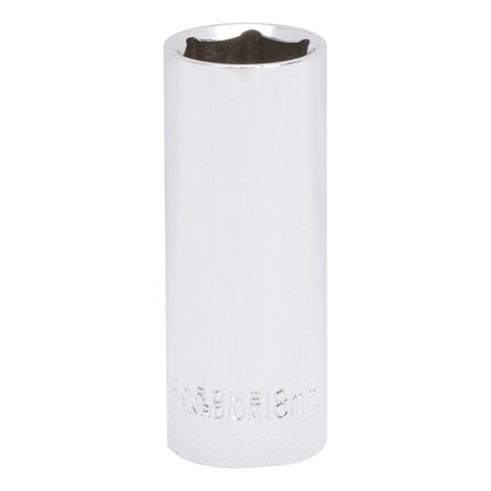 Vulcan Drive Socket, 18 mm Socket, 3/8 in Drive, 6-Point, Chrome Vanadium Steel, Chrome, MT6507165 MT6507165