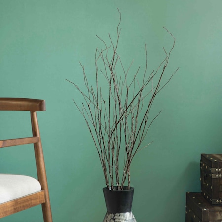 Uniquewise Brown Dried Curly Twig Tree Branch Stem for Home Decoration, Wedding Craft, and Floor Vase 37 Inch QI004413