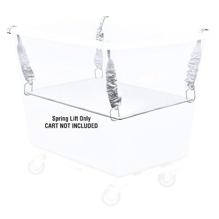 Royal Basket Trucks Poly Spring Lift, 42 1/2" L, 26" W, White G20-WWX-LPN