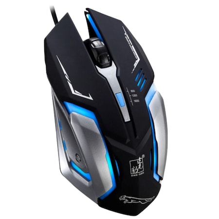 Sanoxy Wired Gaming Mouse Optical LED 1600 DPI 4 Button Black SNX-193154936298-BK