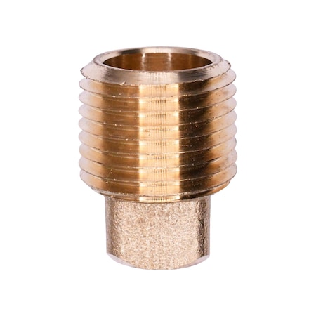 Auveco Brass Square Head Plug 1/2in Pipe Threads, 5PK 294