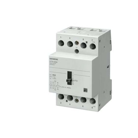 Siemens INSTA contactor 0/1-automatic with 4 NO contacts Contact for 230 V AC 400V 40A 5TT5840-8