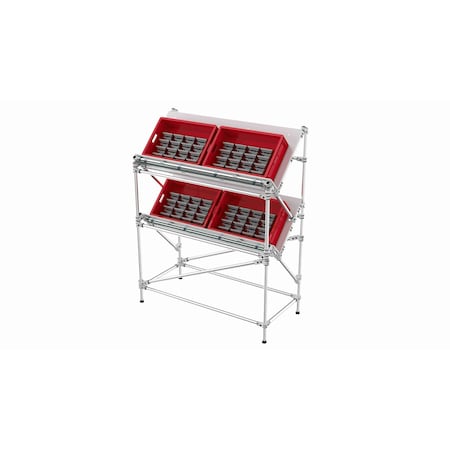 Trilogiq 2-Level V-Shaped Picking Stand. 21140-02