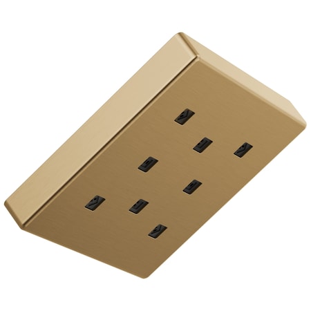 Delta Universal Showering Components H2Okinetic Single-Setting Metal Raincan Shower Head 52171-CZ-PR