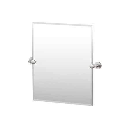 Gatco Reveal 24" Frameless Rectangle Mirror, Satin Nickel 4679SM