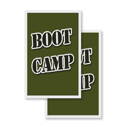 Signmission Boot Camp, Vinyl Decals Only 24 Inch x 36 Inch, Vinyl Decal, 2PK DSB-2436-2PACK-Boot Camp