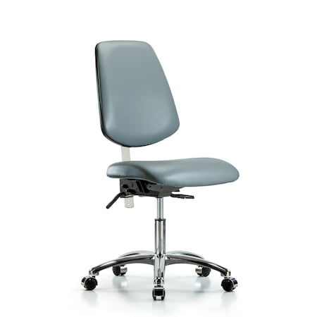 Blue Ridge Ergonomics Vinyl Clean Room Chair BR-NCR-VDHCH-MB-CR-T0-A0-CC-8822