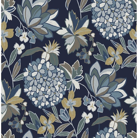 A-Street Prints Valdivian Indigo Floral Wallpaper 4146-27228