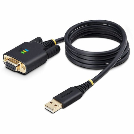 Startech.Com 3FT 1M USB TO NULL MODEM SERIAL ADAPTER CABLE, COM RETENTION, FTDI, USB-A TO DB9 RS232,  1P3FFCNB-USB-SERIAL