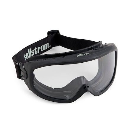 Sellstrom Odyssey II Fire Goggles, Clear Lens, Sta-Clear Anti-Fog, Non-Vented, High Temp Resistant TPV Frame S80225