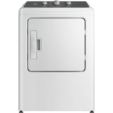 Midea Electric Dryer, 6.7cu ft, 27", 24A, 120/240V MLTE41N1BWW