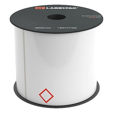 Creative Safety Supply LabelTac GHS Supply, White; Red LT46GHS1-V2