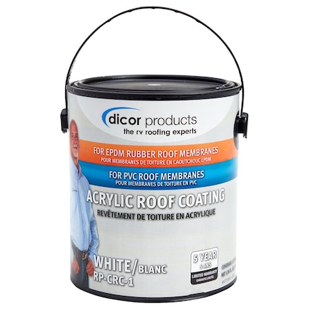 Dicor Use W/ Dicor Cleaner/ Activator, For Rubber RV EPDM (Ethylene Propylene Diene Monomer) Rubber Roof RP-CRC-1