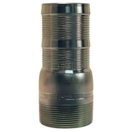 Dixon PF Shank King Combination Nipple, 6 in x 11 in L Hose Shank x MNPT, Carbon Steel, Plated, Domestic ST60PF