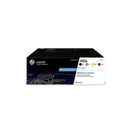 Hp 410A (CF410AQ) 4-Pack Black, Cyan, Magenta, Yellow Original LaserJet Toner Cartridges CF410AQ