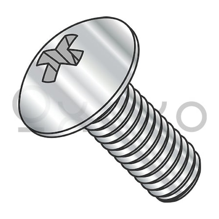 1/4-20X2 3/4 Phillips Truss Machine Screw Fully Threaded Full Contour 18-8 Stainless Steel, 500PK