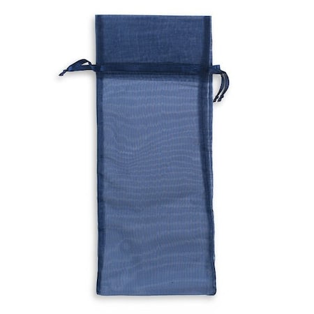 Nashville Wraps Navy Sheer Organza Bag, 6x14, 10PK B61423