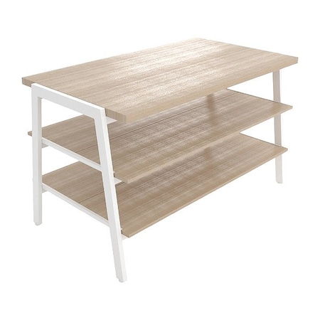 Econoco Floor Display, Wht, 32 1/2" H, 49 3/4" W AP3TW