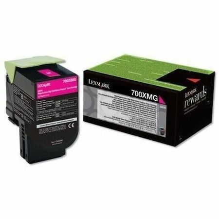 Lexmark Return Program Extra High-Yield Toner, 4,000 Page-Yield, Magenta, TAA Compliant 70C0XMG