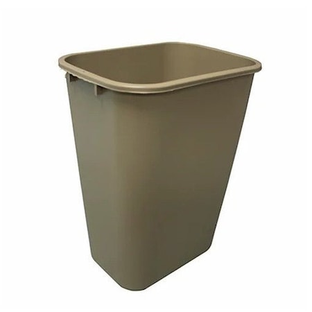 Impact Soft-Sided Plastic 41 Quart WasteBasket No Pinch'm - Beige - 12/Case, 12PK 7703-15