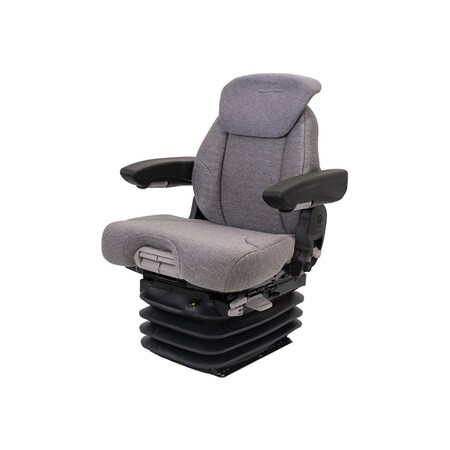 Uni Pro 1061 Air Suspension Seat, 12-Volt, Gray Fabric 8528
