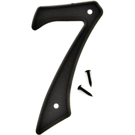 Hy-Ko Number House 7 Plastic 4In Blk PN-29/7
