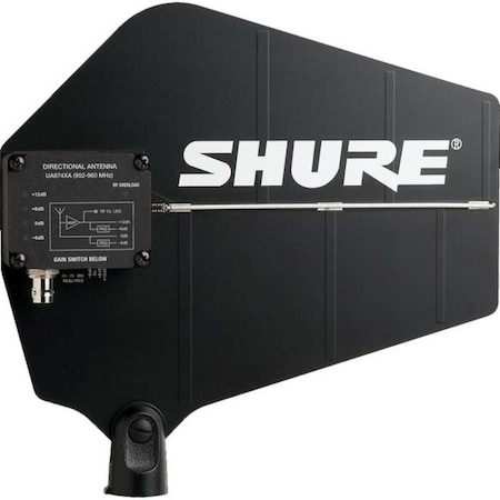 Shure ACTIVE DIRECTIONAL ANTENNA WITH GAIN SWITCH. (902-960 MHZ) UA874XA
