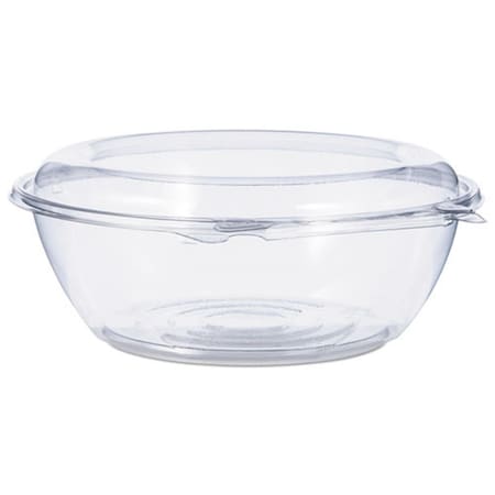 Dart Container DCC 48 oz Tamper-Resistant Evident Bowls with Dome Lid, Clear - 8.9 x 8.9 x 3.4 in. - 100 Count CTR48BD