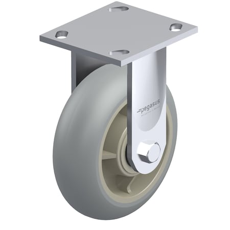 Pegasus Cstr, Rigid Plate, Radius Gray TPR, 300 lb. P21R-RCP040R-14