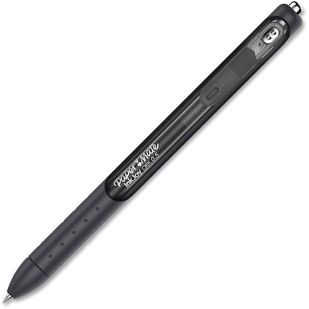 Paper Mate InkJoy Gel Pen, Retractable, Fine 0.5 mm, Black Ink, Black Barrel, PK12 1951720