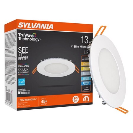 Lucent 13 watt TruWave White LED Canless Recessed Downlight LU3306094