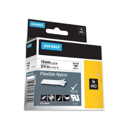 Dymo Rhino Flexible Nylon Labels, White DYM18489
