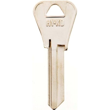 Hy-Ko Key Blank, Brass, Nickel, For: Weiser Cabinet, House Locks and Padlocks 11010WR4