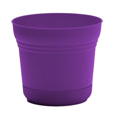 Bloem Saturn Series Planter, 10 in Dia, 8-1/2 in H, Round, Plastic, Royal Lilac SP10928