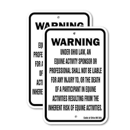 Signmission Ohio Equine, 18'' X 24'' 2 Signs, Heavy Gauge Aluminum, 2PK A-1824-2PACK-2828