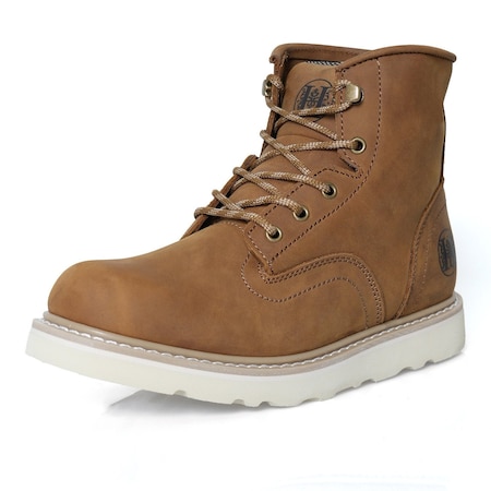 Handpoint Mens 6 in Soft Toe Retro Work Boots-Water Resistant Slip-On Safety Boots, EH Rated, 9.5 HVB805-EE-9.5