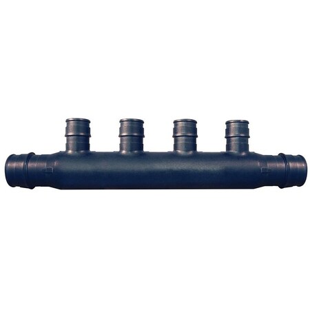 Conbraco Apollo Valves ExpansionPEX Series Open End Manifold, 7-3/4in OAL, 2-Inlet, 3/4in Inlet, 4-Outlet, Brass EPXM4PTO