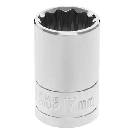 Performance Tool 1/2 In Dr. 12 Pt Socket 17Mm Socket 12Pt 17M, W32817 W32817