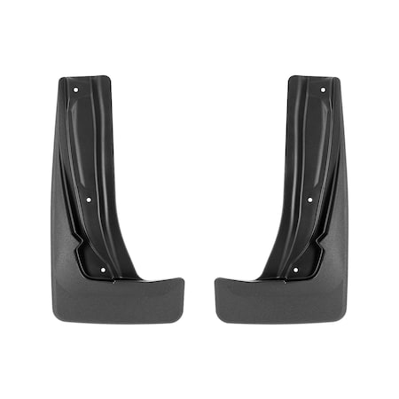Weathertech Black, No Drill MudFlaps 110168