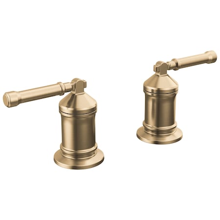 Delta Broderick 2 Handle Roman Tub Handle Kit-Lever In Lumicoat Champagne Bronze H596CZ-PR