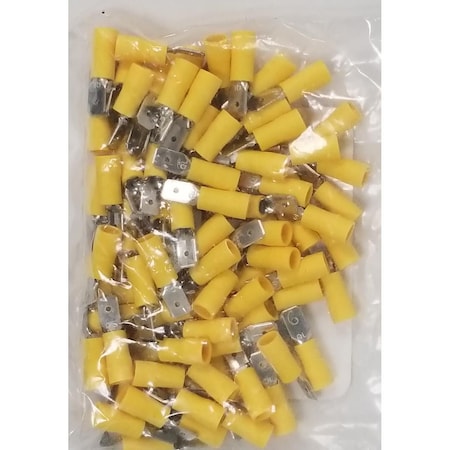 Virtual 10-12 Gauge Male QD Wire Connector, 100PK VI981550