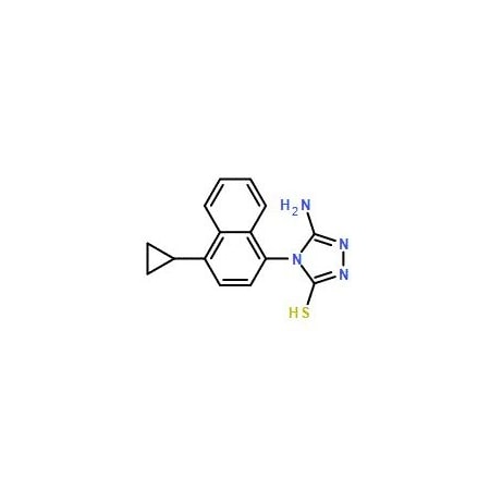 Ak Scientific 5-Amino-4-(4-cyclopropylnaphthalen-1-yl)-4H-1, 2, 4-triazole-3-thiol (5g), CAS 878671-96-6 4000AC-5g