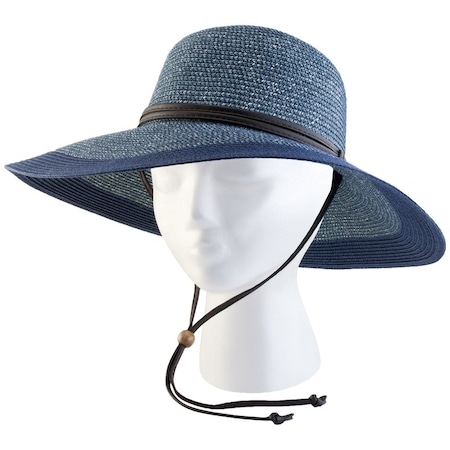 Sloggers Braided Women's Sun Hat Blue/Grey M 442GB