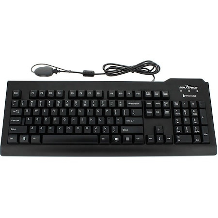 Sealshield Seal Shield Silver Seal Glow Waterproof Keyboard Long Cable SSKSV207GL