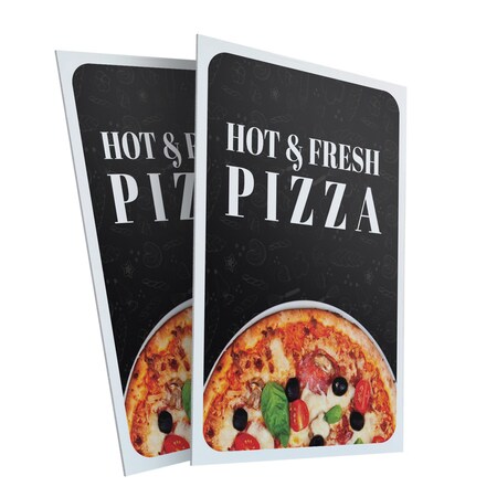 Signmission Pizza, Plastic Signs Only 24 Inch x 36 Inch, Corrugated Plastic, 2PK CSB-2436-2PACK-30413