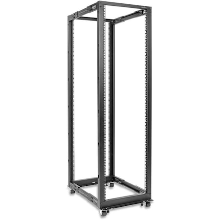 Rocstor SolidRack 42U Open Frame Rack - 4 Post - Adjustable Depth Y10E025-B1